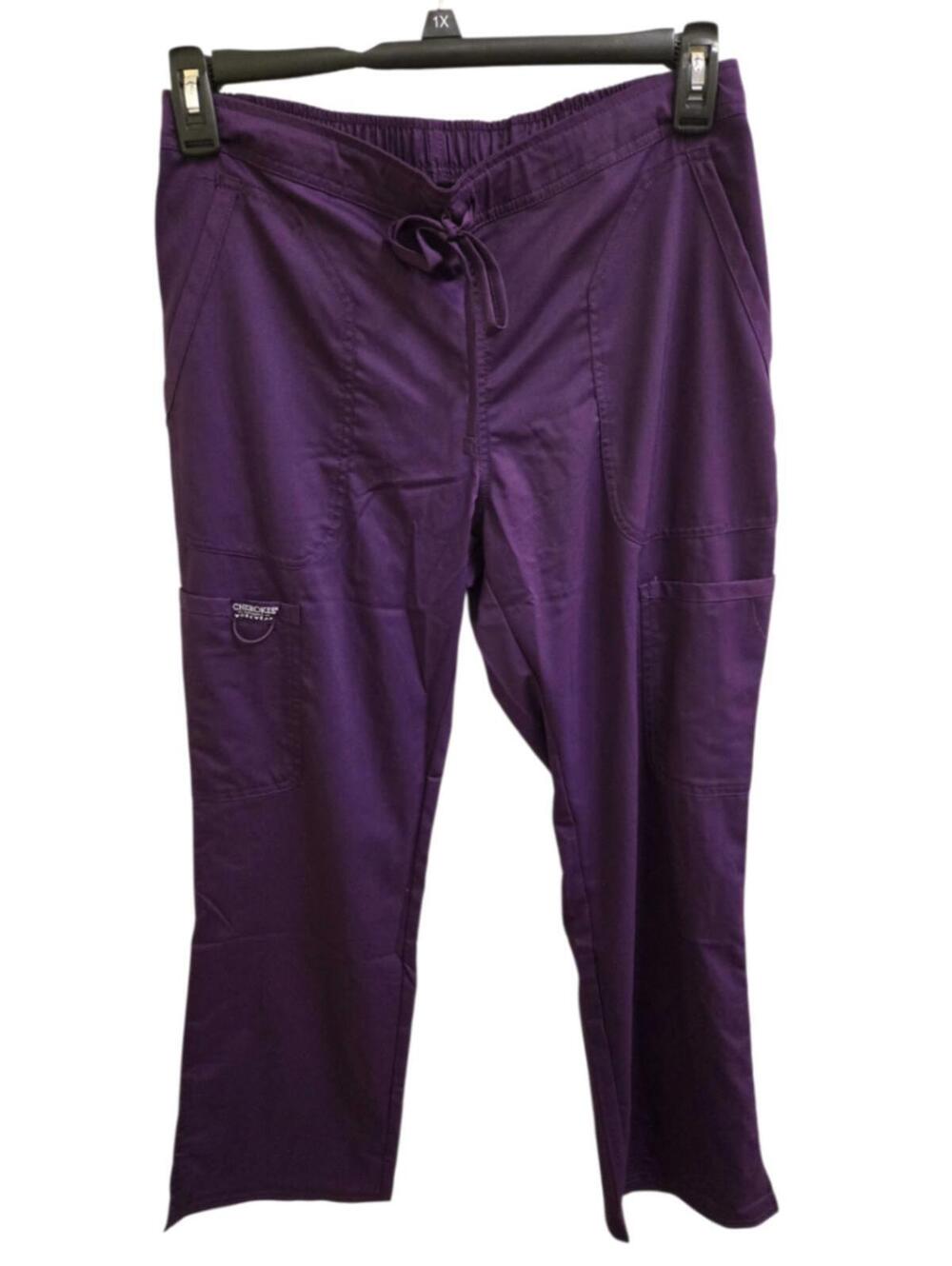 NWT S purple Cherokee Scrub pants